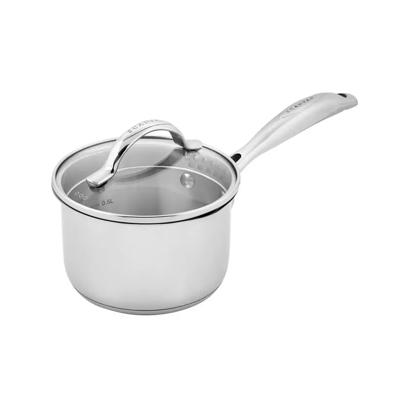 14Cm Stainless Steel Saucepan With Glass Lid – Sts Series, 1.2L Capacity 1