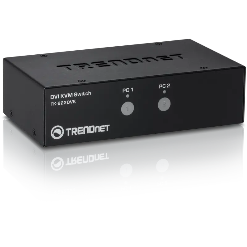 2-Port Dvi Kvm Switch Kit – Plug-And-Play Multi-Pc Control | Tk-222Dvk 1