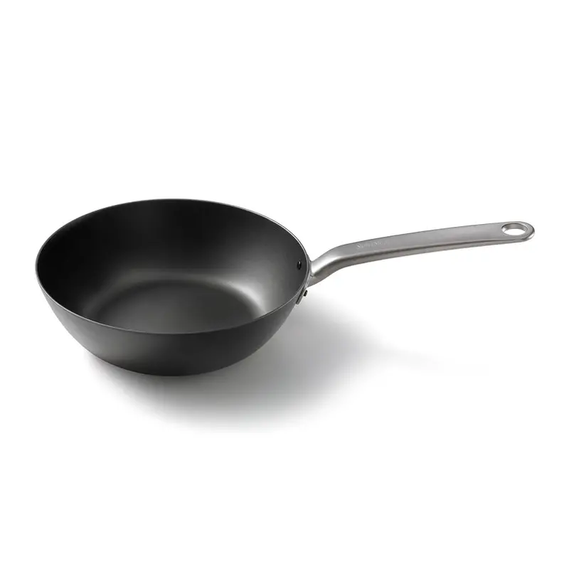 28 Cm Carbon Steel Wok Pan – 9 Cm Depth 1