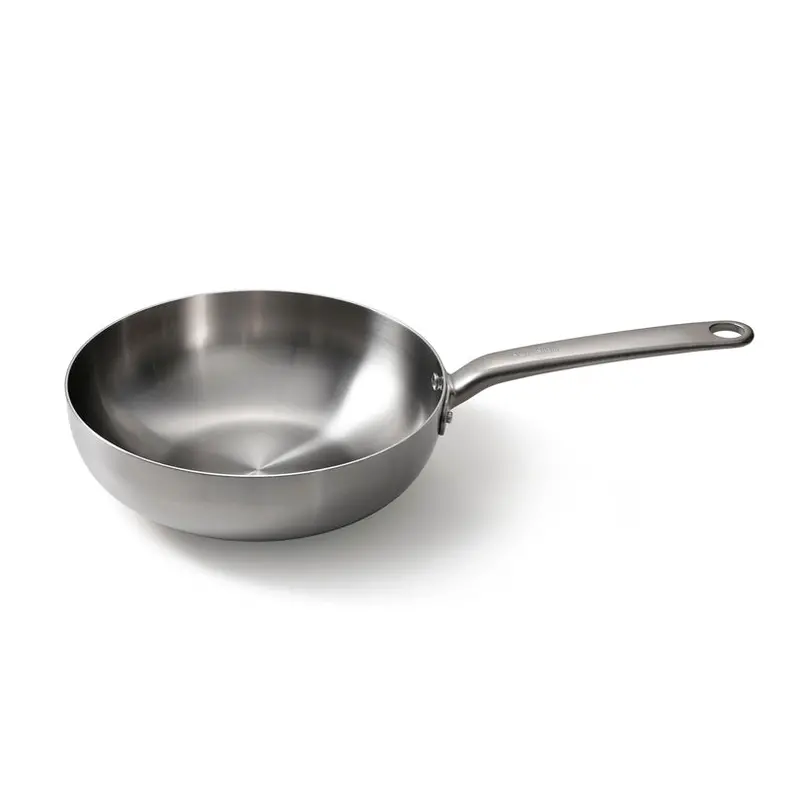 28 Cm Stainless Steel Wok With 9.5 Cm Depth – 3.5 L Capacity 1
