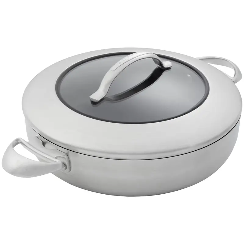 28Cm Double-Handled Glass-Lid Deep Frying Pan – Ctx Series (3.7L) 1