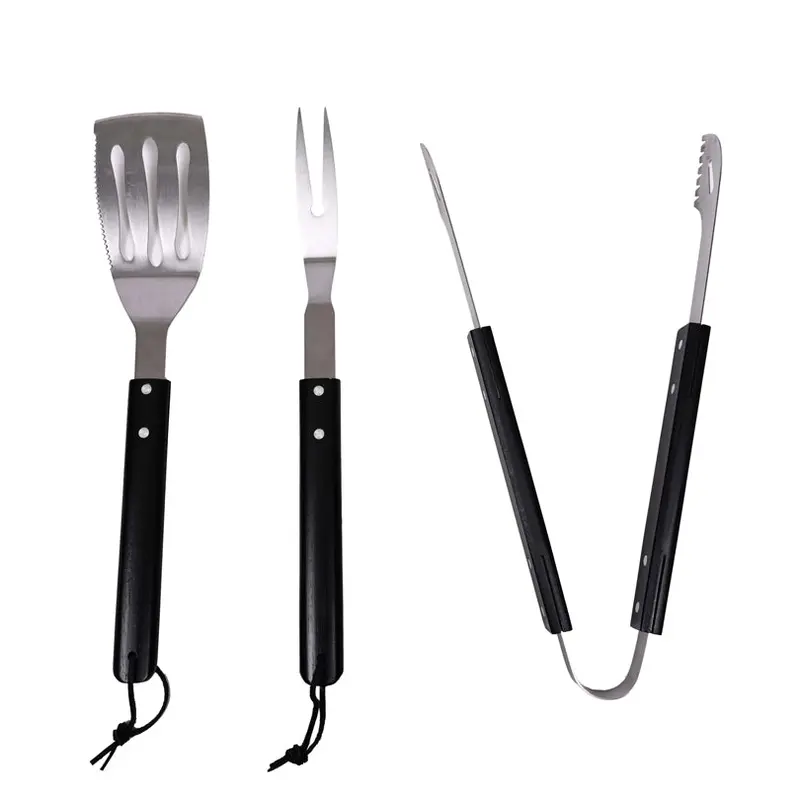 3-Piece Bbq Utensil Set – 47 Cm Long Grilling Tools 1