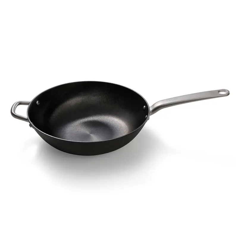 34 Cm Cast Iron Wok – 9.5 Cm Depth, 5 L Capacity 1