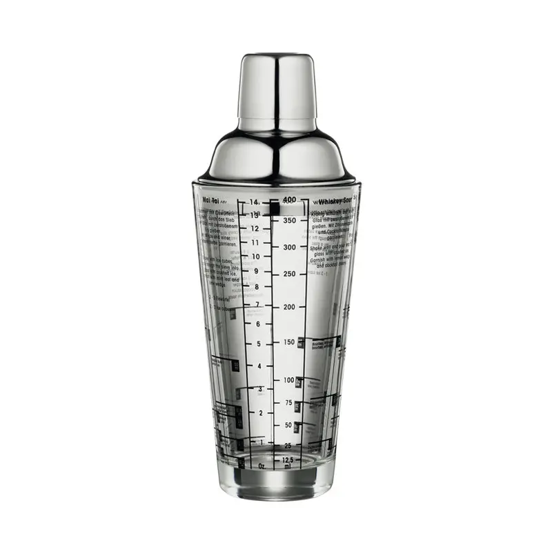 400 Ml Cocktail Shaker With Recipe Guide – 8X23 Cm 1
