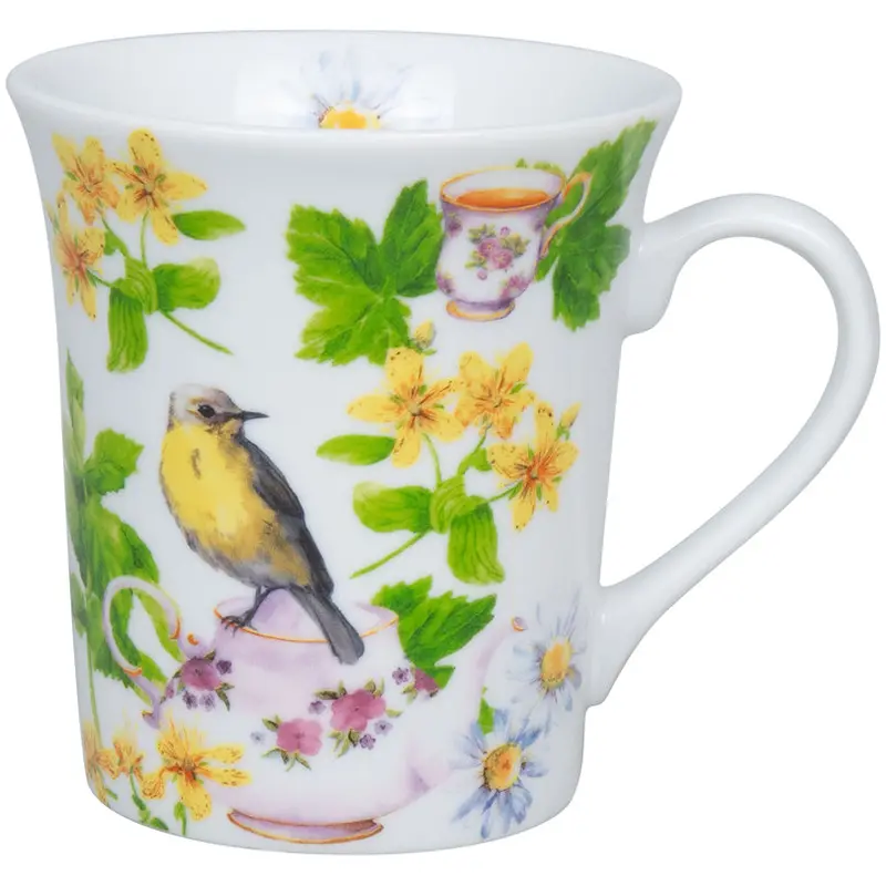 410Ml Tea Birds Illustration Mug – 9.8Cm Diameter × 10.5Cm Height 1