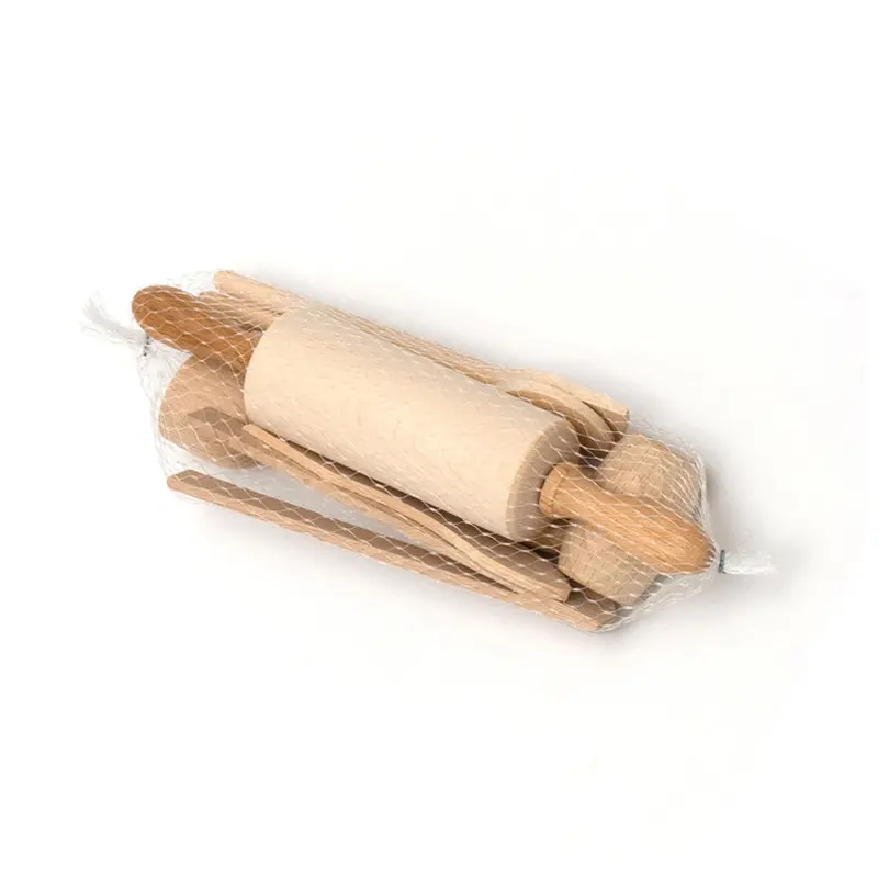 9-Piece Wooden Children’S Cooking Set 1