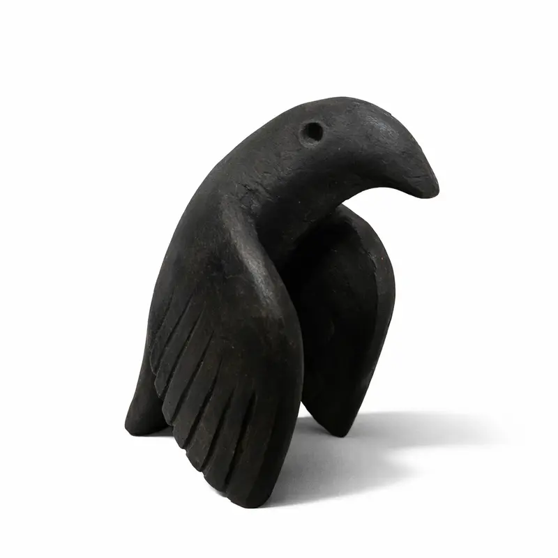 Abstract Raven Statue – Sleek Black Bird Sculpture For Tabletop Art And Contemporary Interiors 1