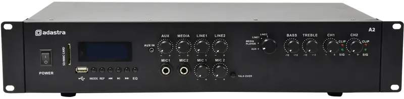 Adastra A2 Stereo Pa Amplifier – 2 × 200W Class-D Amplifier For Distributed Audio Systems | 953.402Uk 1
