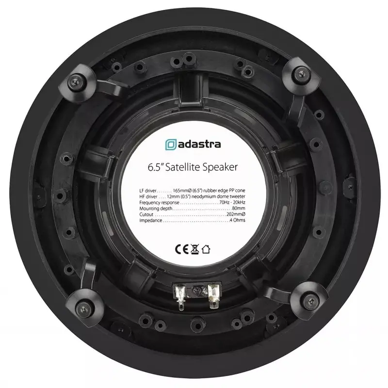 Adastra Bcs65S Bluetooth Ceiling Speaker Pair – 6.5", 20W Each 1