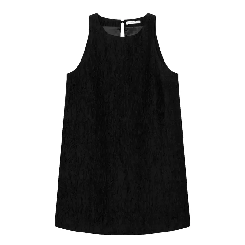 Adela Elegant Sheath Dress In True Black 1