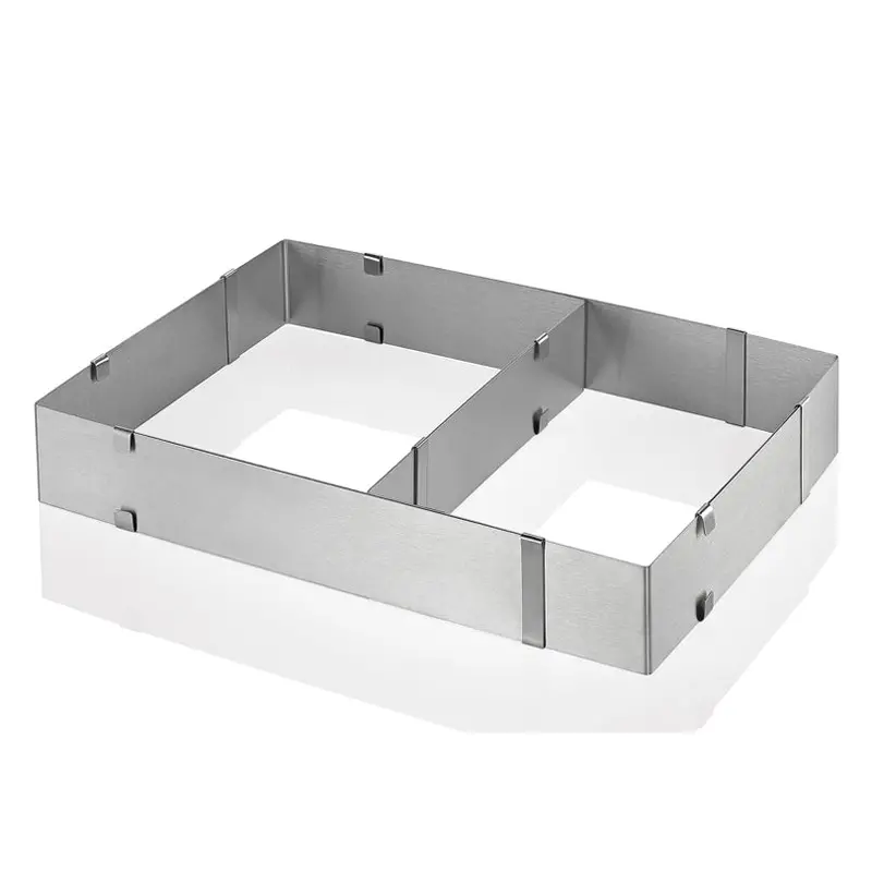 Adjustable Rectangular Cake Ring – 34 X 52.5 X 5 Cm 1