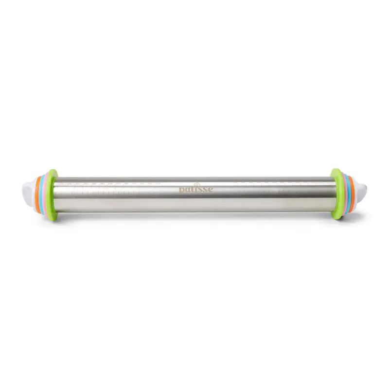Adjustable Rolling Pin – Precision Thickness Guide, 6.5 Cm Diameter × 43 Cm Length 1