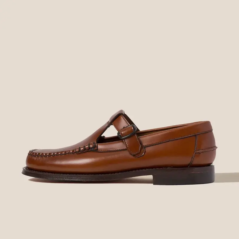 Alber Tan Leather Loafers 1