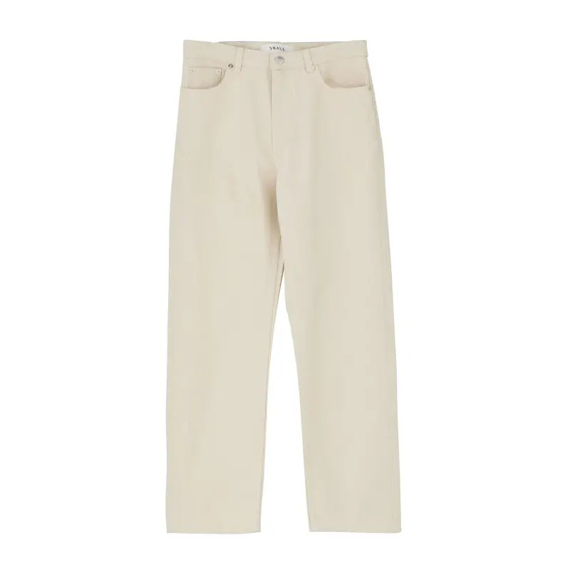 Allison Relaxed Cropped Jeans In Natural Ecru 1