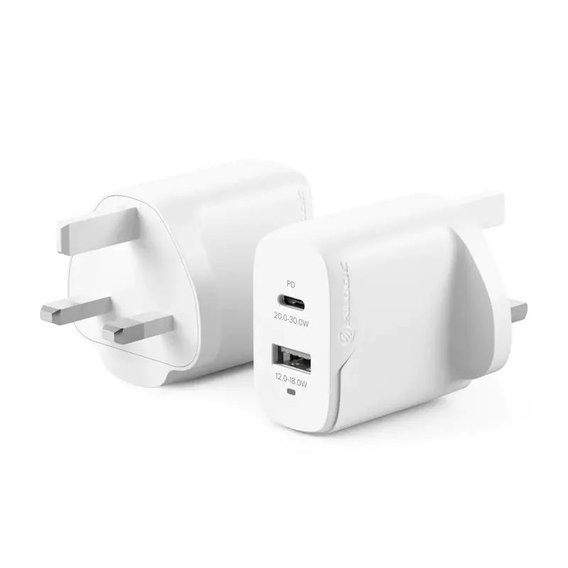 Alogic 2-Port 32W Gan Usb-C Wall Charger – Rapid Power, Uk Plug Wcg2X32-Uk 1