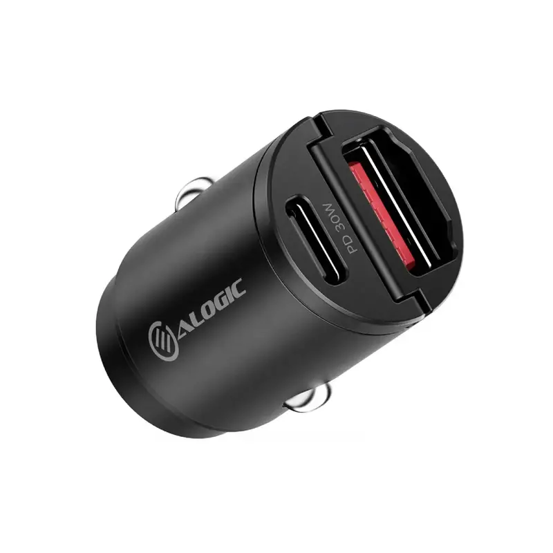Alogic Crca30 30W Dual-Port Car Charger – Usb-C + Usb-A 1