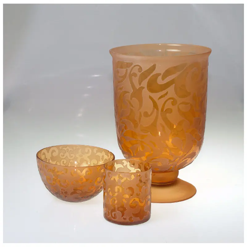 Amber-Colored Serving Bowl – 7X11 Cm 1