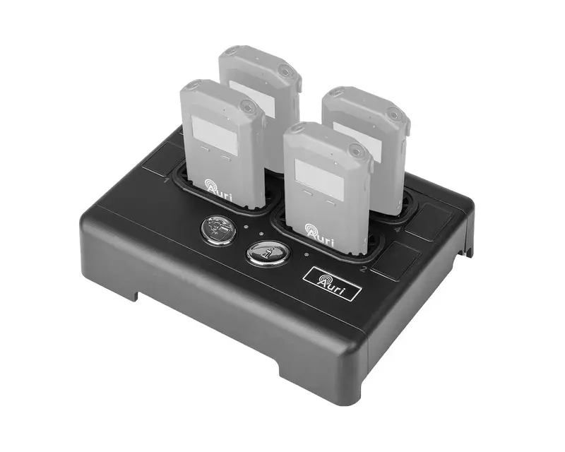 Ampetronic Auri-D4-0 Compact 4-Bay Docking Station With Charging And Configuration Storage 1