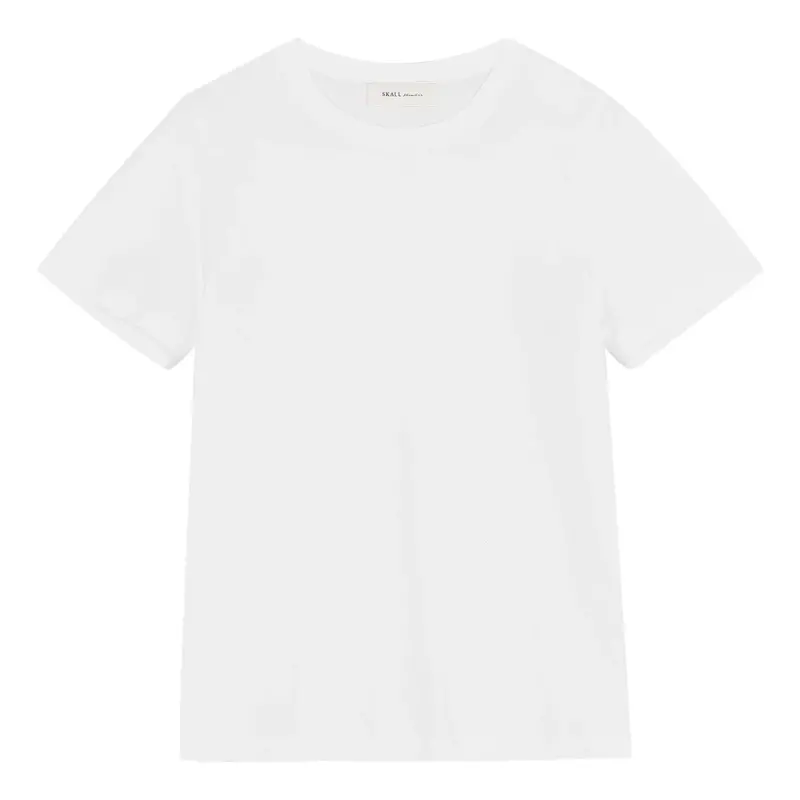 Andy Premium Cotton Tee In Optic White 1