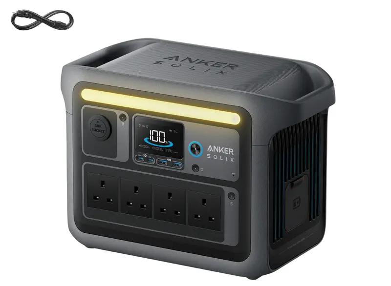 Anker Solix C1000 Portable Power Station – 1056Wh Capacity, 1800W Output (Model A1761311) 1