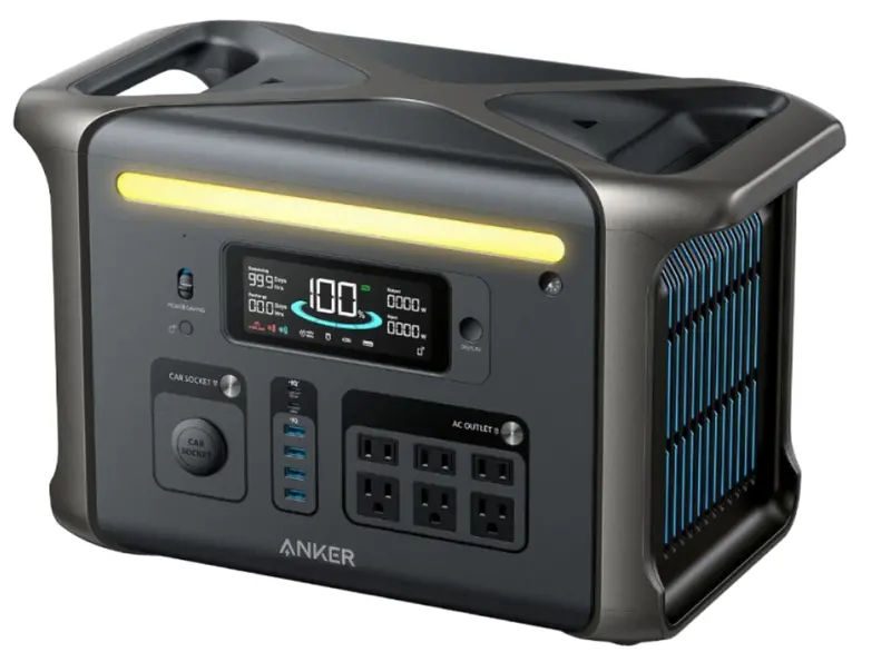 Anker Solix F1500 Portable Power Station – 1536Wh Capacity, 1800W Output (Model A1772211) 1