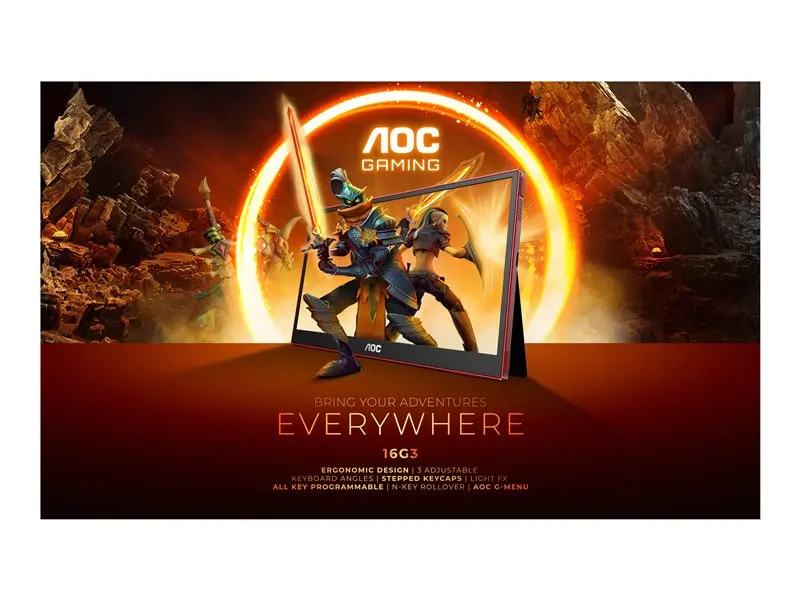 Aoc 16G3 15.6" Full Hd Gaming Monitor — 144Hz Refresh Rate, 1080P Resolution 1