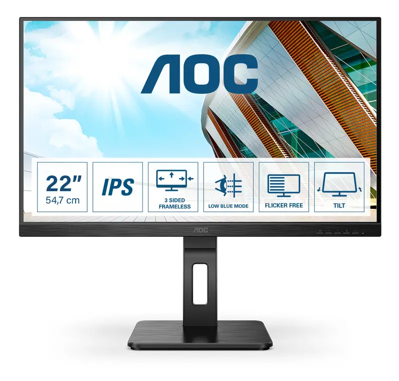 Aoc 22P2Q 22" Full Hd Ips Monitor – 75Hz Refresh Rate 1