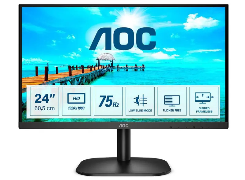 Aoc 24B2Xdm 23.8-Inch Full Hd Monitor – 75Hz, 4Ms Response 1