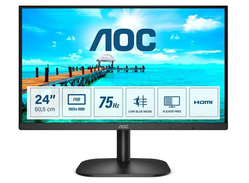Aoc 24B2Xhm2 23.8-Inch Full Hd Monitor – 75Hz, 4Ms Response 1