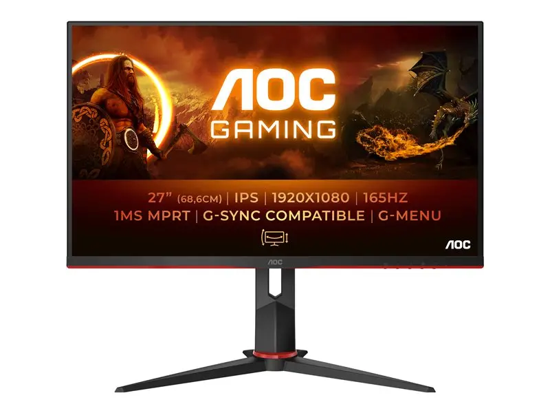 Aoc 27" Ips Gaming Monitor – 165Hz Refresh Rate, 1Ms Response, Qhd Resolution 1