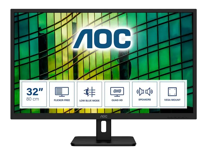 Aoc 31.5" Budget-Friendly Ips Monitor – 75Hz, Qhd, Eye-Care Features 1