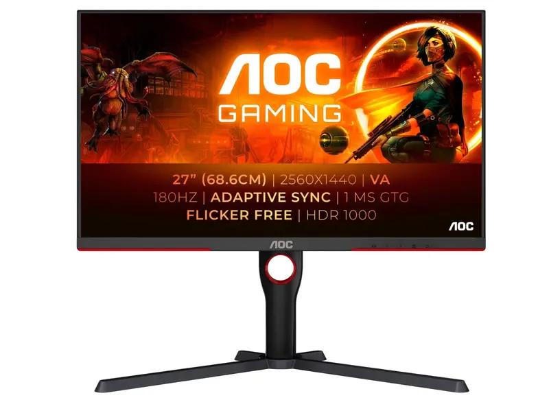 Aoc Q27G3Xmn/Bk 27-Inch Qhd Gaming Monitor – 180Hz Refresh Rate, 1Ms Response Time 1