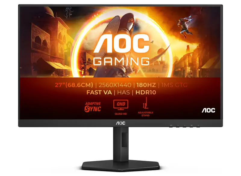 Aoc Q27G4Xn 27-Inch Qhd Gaming Monitor – 180Hz, 0.5Ms, Low-Input-Lag Performance Display 1