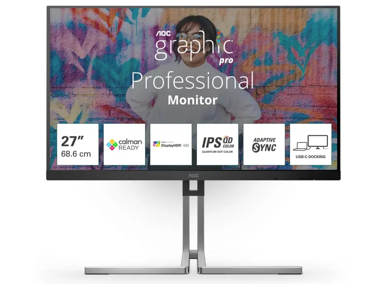Aoc Q27U3Cv 27-Inch Qhd Desktop Monitor — 75Hz, 4Ms Response 1