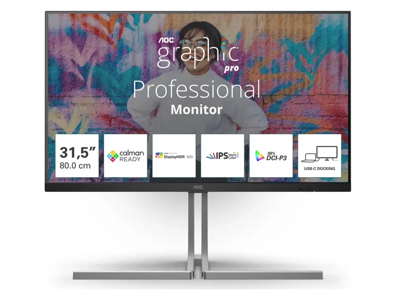 Aoc U32U3Cv 31.5-Inch 4K Ultra Hd Desktop Monitor — 60Hz, 4Ms 1