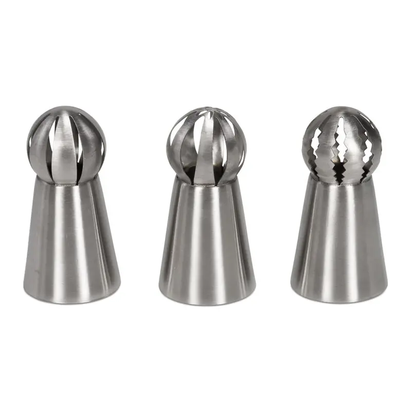 Assorted Russian-Style Nozzle Tips – 3-Piece Set, 6 Cm Diameter Each 1