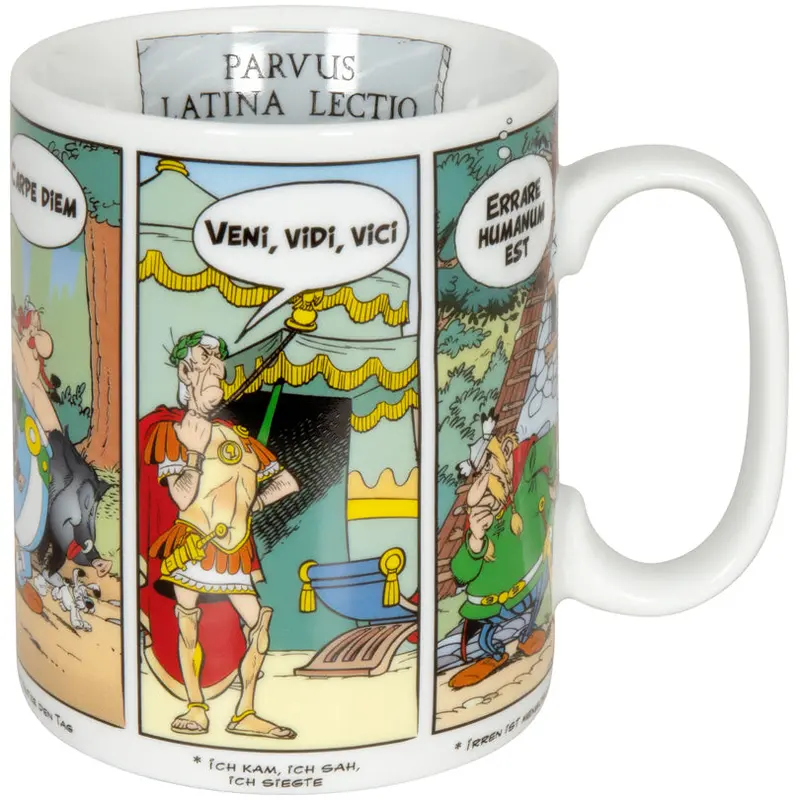 Asterix 'Latin German' Mug – 460 Ml Capacity – 9 × 11 Cm Dimensions 1