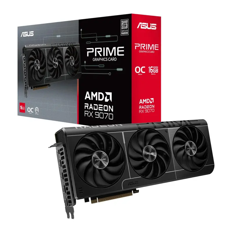 Asus Rx 9070 Oc Edition 16Gb Gddr6 Graphics Card 1