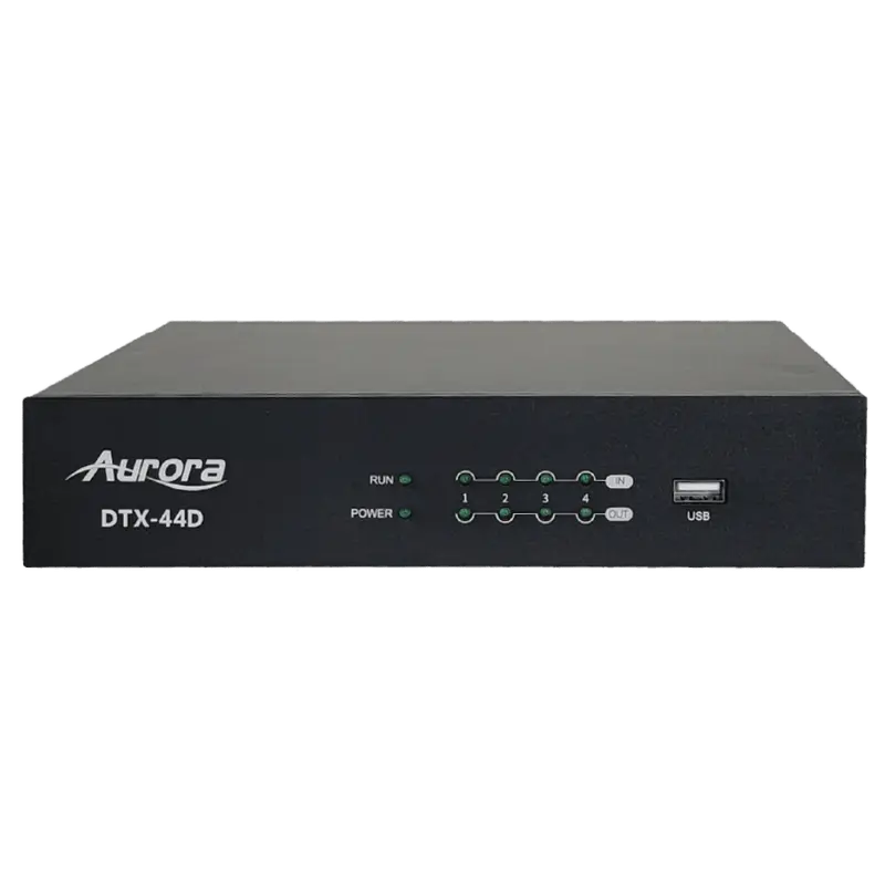 Aurora Dtx-44D Dante Dsp Audio Processor – 4X4 Analog I/O 1