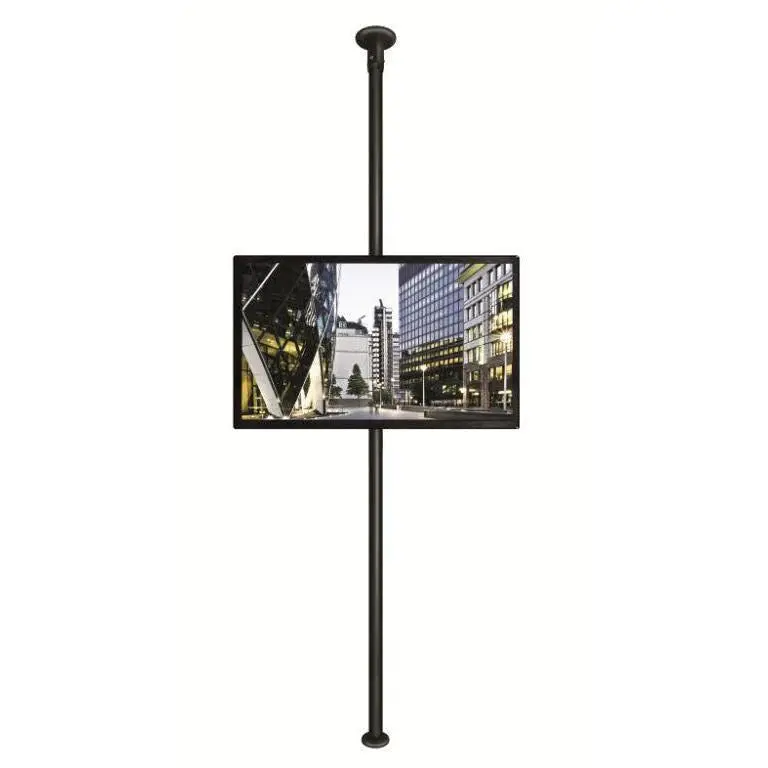 B-Tech Bt3Mfcb40-75 Floor-To-Ceiling Mount – 3M Chrome Pole, 40"–75" Screens 1