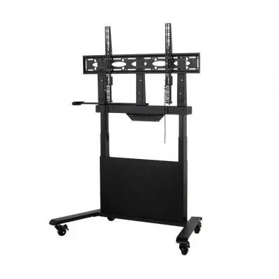 B-Tech Bt8568/B – Motorized Height-Adjustable Trolley For 55–86 Inch Displays 1