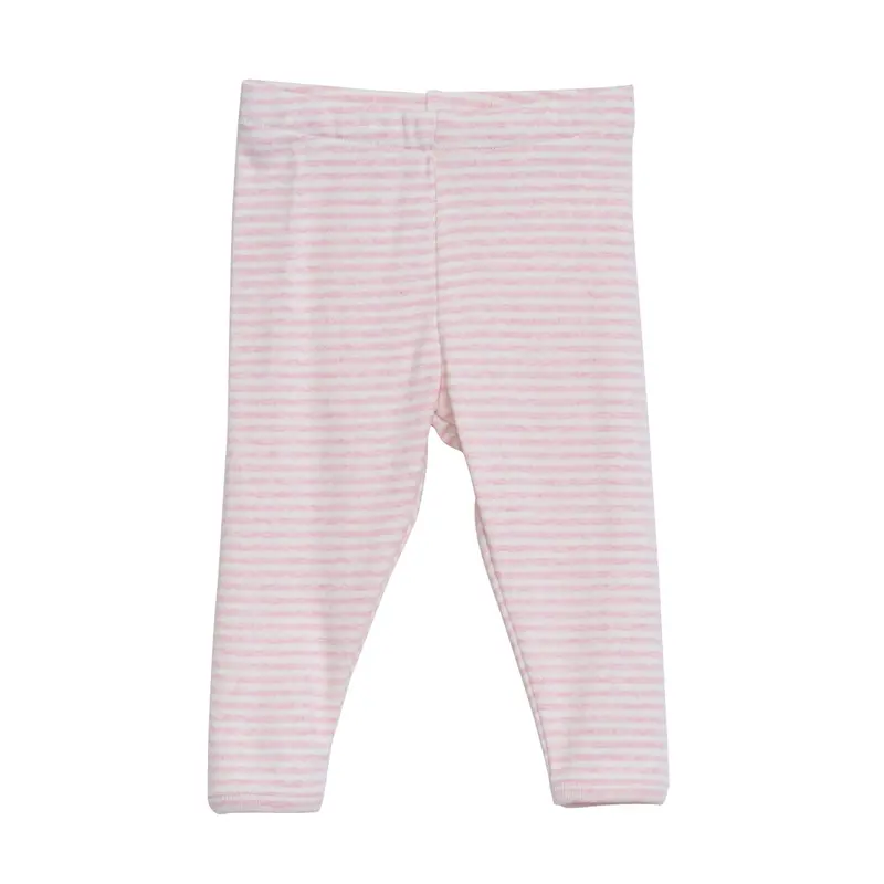 Baby Leggings Featuring Rosebud And Off-White Stripes 1
