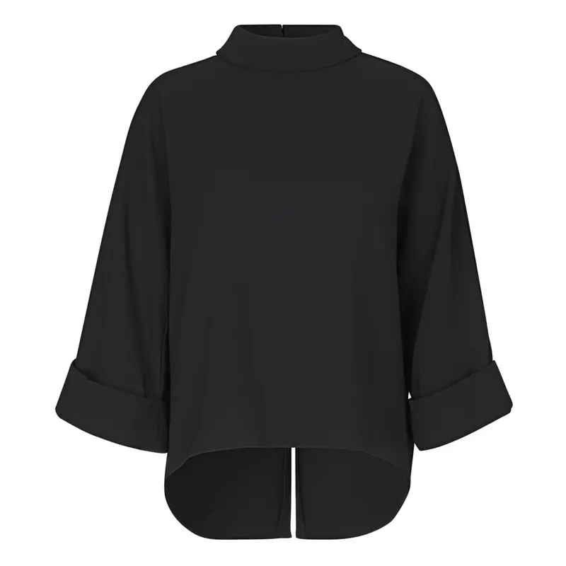 Bailee Crepe Georgette Top In Black 1