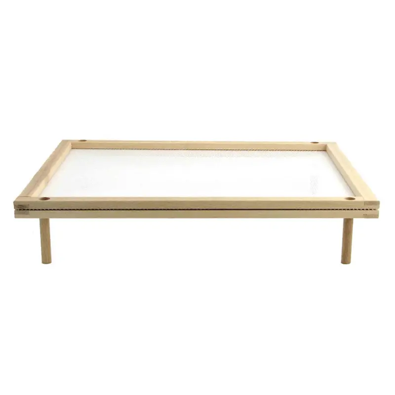 Beechwood Pasta Drying Rack With Food-Safe Mesh – 50 X 40 X 8 Cm 1