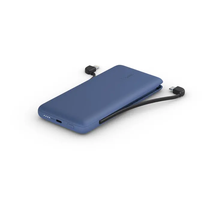 Belkin Boostcharge Plus 10000Mah Usb-C Power Bank Featuring Integrated Cables | Bpb006Btblu 1