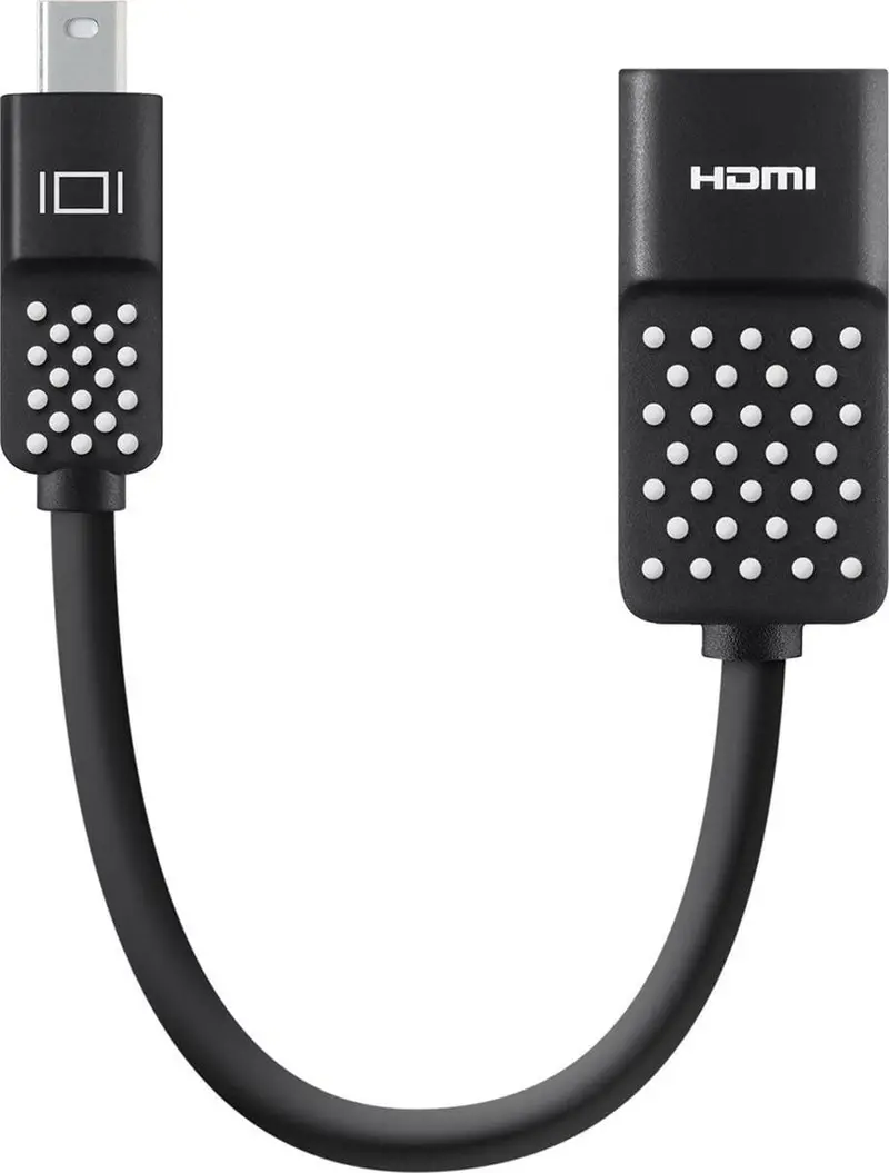 Belkin Mini Displayport To Hdmi Adapter – Supports 4K@60Hz, 0.127M Compact Black Cable | F2Cd079Bt 1