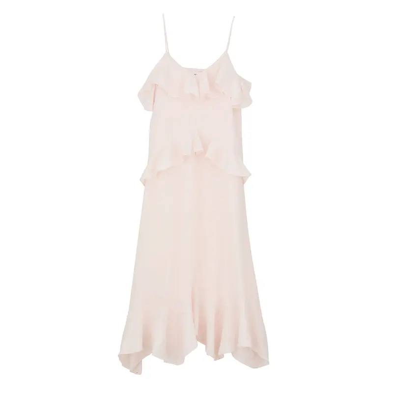 Benedicte Flowy Summer Dress In Pale Pink 1