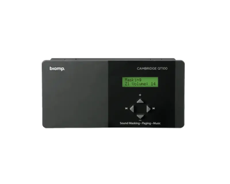Biamp Cambridge Dynasound Qt-100 Sound Masking Controller For Confidential Environments 1