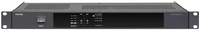 Biamp Revamp2250 2-Channel Digital Power Amplifier – 2×250W At 4Ω, Bridgeable 1