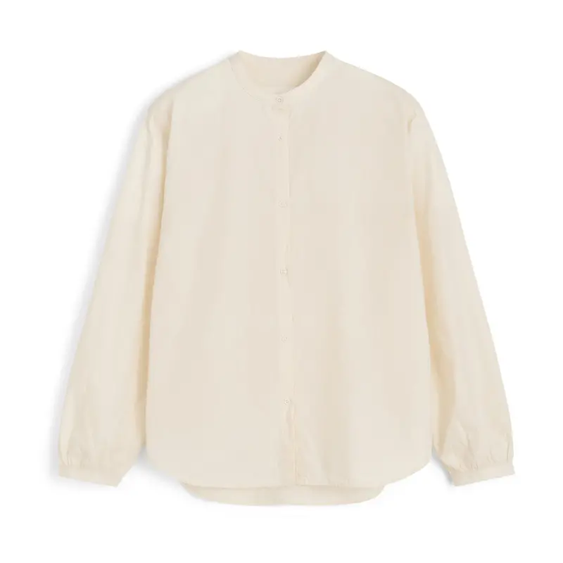 Bibs Pure Cotton Oxford Shirt In Ecru – Timeless Workwear Style 1
